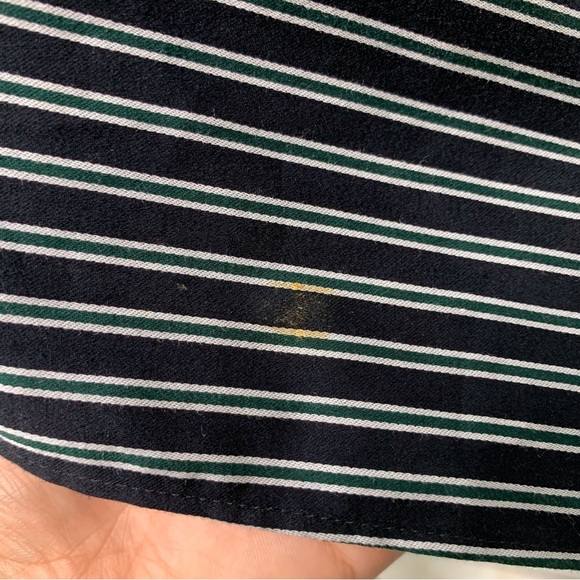 Veronica Beard Women's Blac White Ruched Striped Cotton Poplin Dress Size 10 - Picture 10 of 16